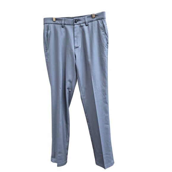 Haggar H26 Mens Performance 4-Way Stretch Slim Fit Trouser Pants Heather Gray 33 - Picture 3 of 7